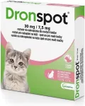 Vetoquinol Dronspot - deworming drops for cats 0.5-2.5 kg