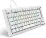Klaviatuur SHARKOON SKILLER SGK25 (white, DE layout, Huano Red)