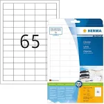 Herma Special - Selbstklebende Adressenetiketten - wei&szlig; - 38,1 x 21,2 mm - 1625 Stck. (25 Bogen x 65) (5027)