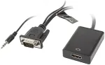 LAE LANBERG VGA(M)+MINIJACK 3,5mm(M)->HMDI(F) Adapter 0,2m sw