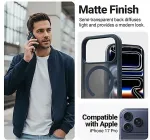 CRONG Case MagSafe iPhone 17 Pro Navy Blue Hybrid Ma