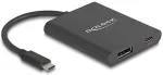 DELOCK USB Type-C&trade; Adapter zu DisplayPort (DP Alt Mode) 8K mit HDR und Power Delivery 60 W
