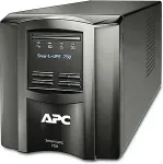 UPS Apc Smart- 750VA LCD UPS AC 120V 500Watt 750VA 1-phase Ethernet RS-232 USB output connectors 6 Black with APC SmartConnect