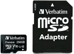 M&auml;lukaart VERBATIM microSDXC 256GB Class 10 UHS-I incl Adapt. 44087
