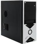 Korpus ACUTAKE ACU-ARROWS-SB/Midi Tower/Black and Silver