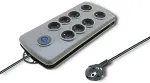 UPS Qoltec 50162 surge protector Grey 8 AC outlet(s) 230 V 2.5 m
