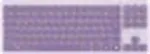 Klaviatuur Canyon Keyboard OnType 10 Low Profile EN Wired Violet