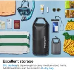 Spigen Veekindel kott Aqua Shield 20L + 2L, must, IPX6, A630,