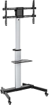 BRATECK ALU mobile stand FS44-46TW for TV 37"-86" 50kg shelf