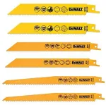 DeWALT DT2444-QZ jigsaw/scroll saw/reciprocating saw blade Sabre saw blade Bimetal 6 pc(s)