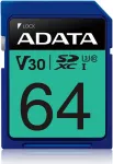 M&auml;lukaart A-DATA ADATA ASDX64GUI3V30S-R memory card 64 GB SDXC UHS-I Class 10