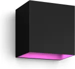 Philips Hue WCA Resonate Outdoor Downward Wall Lantern, Black | 8 W | 2000-6500 Hue White Colour Ambiance