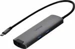 UNITEK H1112F aktiivne USB-C 5 Gbps jaotur, HDMI RJ-45 PD 100 W