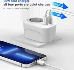 Tech-Protect reisiadapter TA100 UK-EU, valge