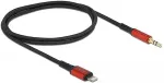 DeLOCK Audiokabel 8 Pin Lightning&trade; Stecker zu Klinkenstecker 3,5 mm 3 Pin 0,5 m