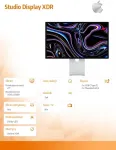 Monitor APPLE Studio Display XDR - Standard glass - Tilt - and height-adjustable stand
