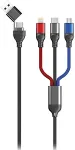 2GO USB/USB-C 3in1 Ladekabel Micro-USB/Lightn/USB-C 120cm
