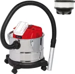 Tolmuimeja Einhell TE-AV 18/15 Li C-Solo, ash vacuum cleaner (silver/red, without battery and charger)