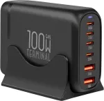 OBAL:ME Terminal GaN Desktop Charger 4C2A 100W Black