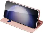 Dux Ducis Kaitse&uuml;mbris kaanega Skin Pro, Samsung Galaxy S24, roosakuldne,