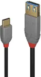 Lindy USB 3.1 Typ C an A Adapterkabel Anthra Line 0.15m