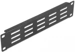 DELOCK 10" Netzwerkschrank Panel mit L&uuml;ftungsschlitzen horizontal 1 HE schwarz
