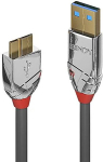 Lindy USB 3.0 Kabel Typ A/Micro-B Cromo Line M/M 1m
