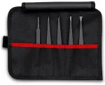 KNIPEX Plastic Tweezers Set ESD 5 pieces
