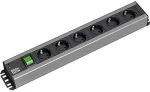 Bachmann k&auml;sit&ouml;&ouml;riistade riba 6-kohaline 90&deg;, 19" &uuml;hilduv, must 2,0m, l&uuml;litiga