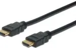 Digitus HDMI High Speed mit Ethernet Anschlusskabel, 5m, sw