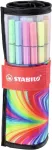 STABILO tindipliiats, Pen 68, ARTY, 25 v&auml;rvi, rullis vutlaris