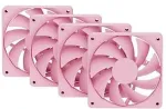 Hyte FA12, pink case fans, 4-pack, 120 mm