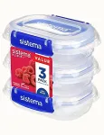 Sistema Frischhaltedosen Set KLIP IT PLUS 3 x 180 ml blau