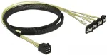 DELOCK - SATA- / SAS-Kabel - SAS 6Gbit/s - 4x Mini SAS HD (SFF-8643) (S) bis SATA (R) gewinkelt - 1 m (85685)
