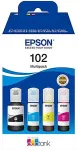 Tooner EPSON Tinte 102 EcoTank C13T03R640 4er Multipack (BKMCY) bis zu 6.000 Seiten