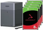 Ugreen NASync DH4300 Plus NAS s&uuml;steem 4-k&otilde;vakettaga 32TB koos 4x Seagate IronWolf ST8000VN002 8 TB-ga