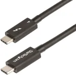 StarTech.com 1m Thunderbolt 4 Kabel 40Gbit/s 100W PD 4K/8K Video Intel-zertifiziert USB4/Thunderbolt 3/USB 3.2/USB C Kompatibel