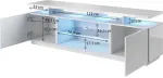 Cama MEBLE RTV cabinet EVA 180x40x56 white/white glossy