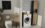 TOP E SHOP POLA NP ANTHRACITE/ARTISAN WASHING MACHINE CABINET