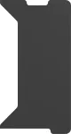 Genesis | Holm Modular Side Desk Top Right 40cm | NDS-2279 | Anthracite Black