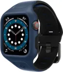 Spigen Kaitse&uuml;mbris Liquid Air Pro, Apple Watch SE 3 / SE (2024/2023/2022) / SE / Series 6 / 5 / 4 (44mm), koos kellarihmaga, sinine,