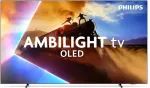 Teler PHILIPS 65OLED770/12 (164 cm (65 inches), black/grey, UltraHD/4K, Ambilight, triple tuner, 120Hz panel)