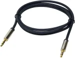 Logilink Audio cable, 3.5 mm 3-pin/M to 3.5 mm 3-pin/M, metal, blue, 3 m
