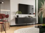 Cama MEBLE RTV cabinet SIENA 150.5x40x60 black matt