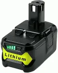Ryobi Power Tool Battery RB18L40, 18V, 4Ah, Li-ion