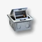 Bachmann Box blatowy mini 3M - puszka blatowa do montażu gniazd standardu 22,5x45 mm (45x45 mm) uchylna, biała