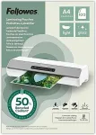 Fellowes A4 80 mic laminating film from recycled material (50%), matte