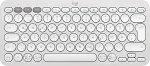 Klaviatuur Logitech PEBBLE KEYS 2 K380S TONAL WHITE DEU BTN/ACENTRAL-419UNIVERSAL