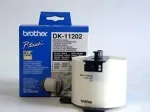 Brother Isekleepuvad etiketid DK11202, 62 &times; 100 mm, 300 tk/rullis, valge