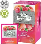 Ahmad Tee Peach & Raspberry, puuvilja ja taimetee segu, 20 tk